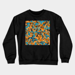 Camouflage Brown Turquoise Crewneck Sweatshirt